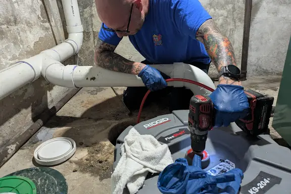 Drain-Flo service work