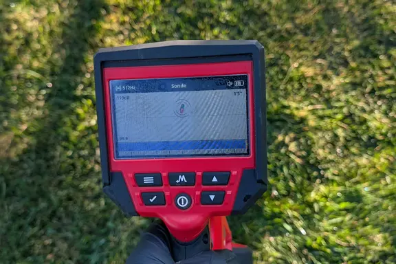 Underground water line detection